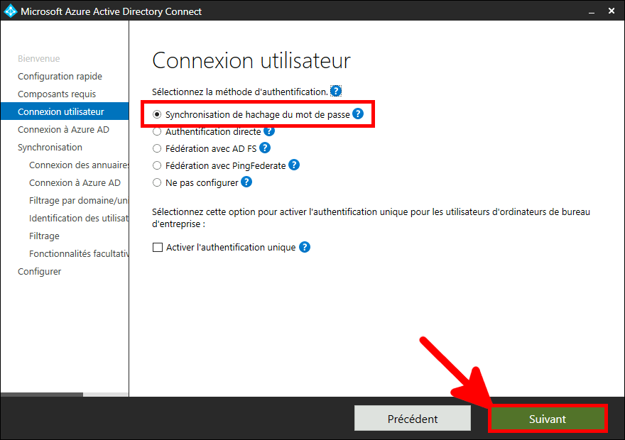 Azure AD Connect | Install required components