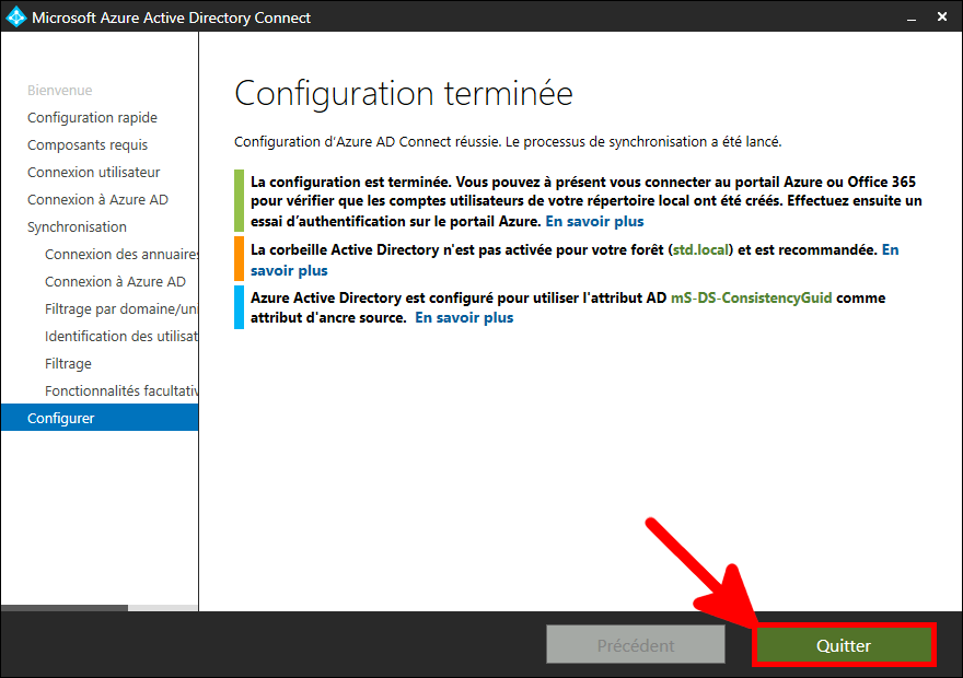 Azure AD Connect | Install required components
