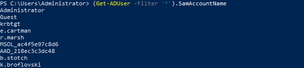 PowerShell | get users name